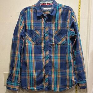 PD&C Multicolor Plaid Casual Shirt